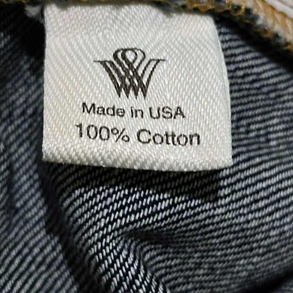 Nwt Willis & Walker Sz 42* Big & Tall Relaxed Fit Dark Wash Jeans USA Made 43x39